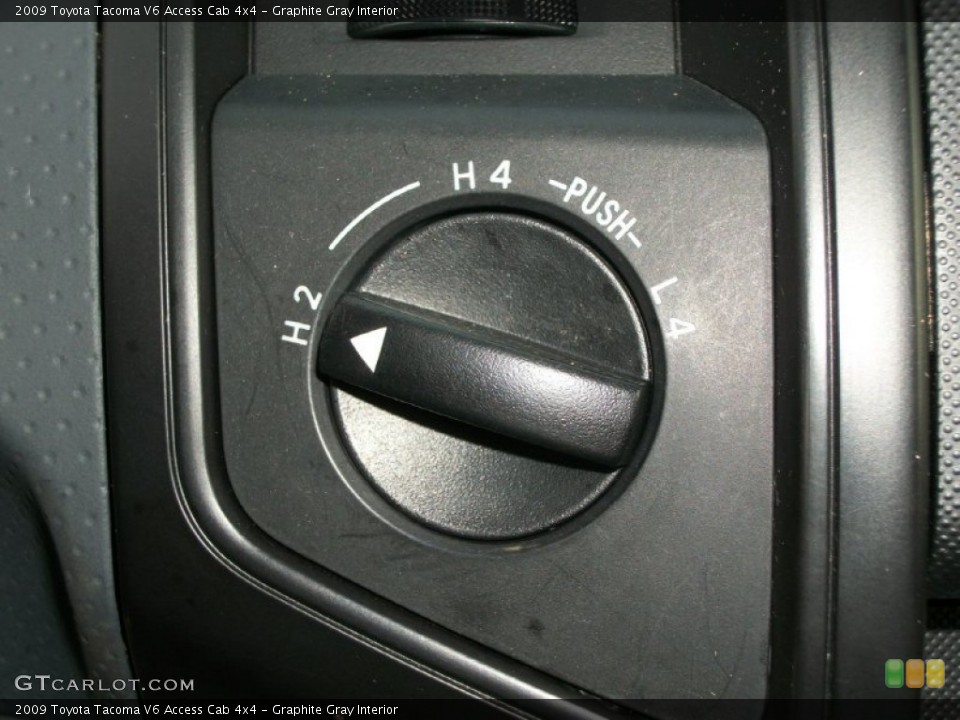 Graphite Gray Interior Controls for the 2009 Toyota Tacoma V6 Access Cab 4x4 #72866145