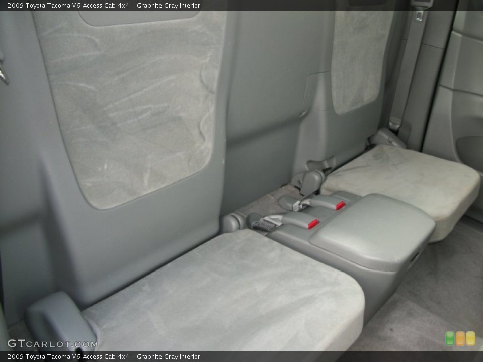 Graphite Gray Interior Rear Seat for the 2009 Toyota Tacoma V6 Access Cab 4x4 #72866232