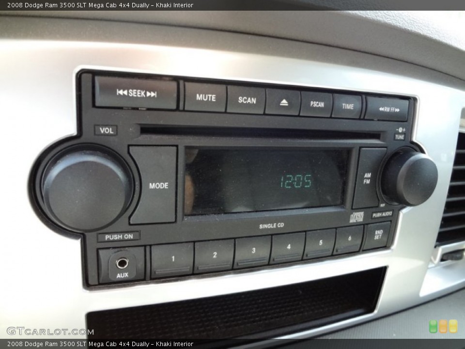 Khaki Interior Audio System for the 2008 Dodge Ram 3500 SLT Mega Cab 4x4 Dually #72866304
