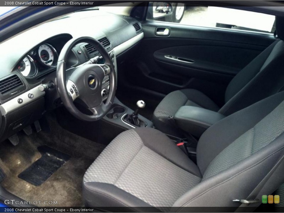 Ebony Interior Prime Interior for the 2008 Chevrolet Cobalt Sport Coupe #72869601