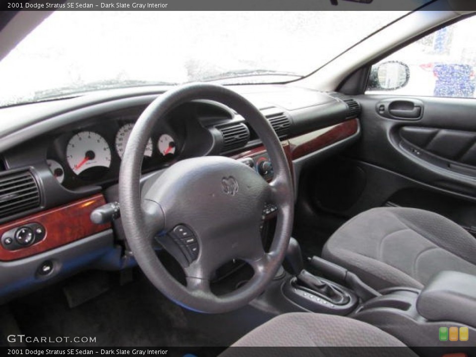 Dark Slate Gray Interior Prime Interior for the 2001 Dodge Stratus SE Sedan #72870159