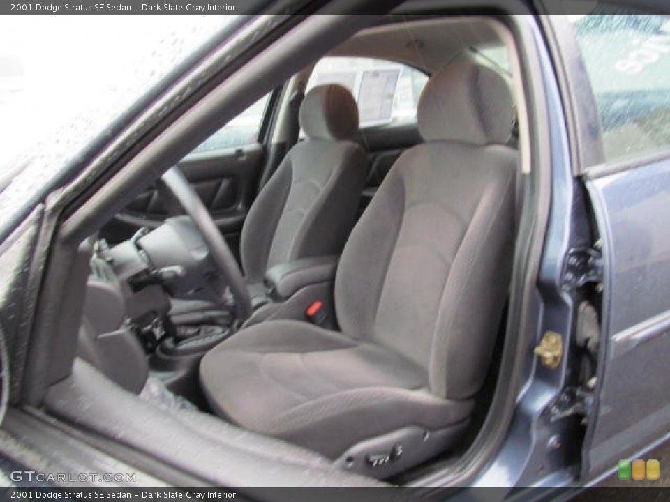 Dark Slate Gray Interior Front Seat for the 2001 Dodge Stratus SE Sedan #72870182