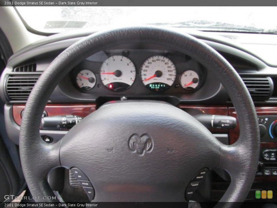Dark Slate Gray Interior Steering Wheel for the 2001 Dodge Stratus SE Sedan #72870228