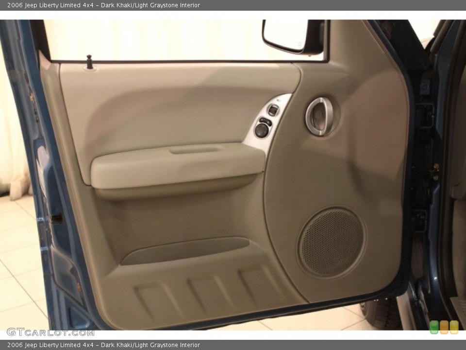 Dark Khaki/Light Graystone Interior Door Panel for the 2006 Jeep Liberty Limited 4x4 #72870687
