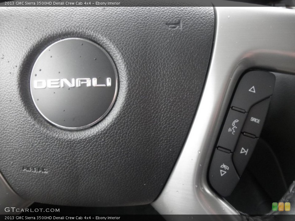 Ebony Interior Controls for the 2013 GMC Sierra 3500HD Denali Crew Cab 4x4 #72871692