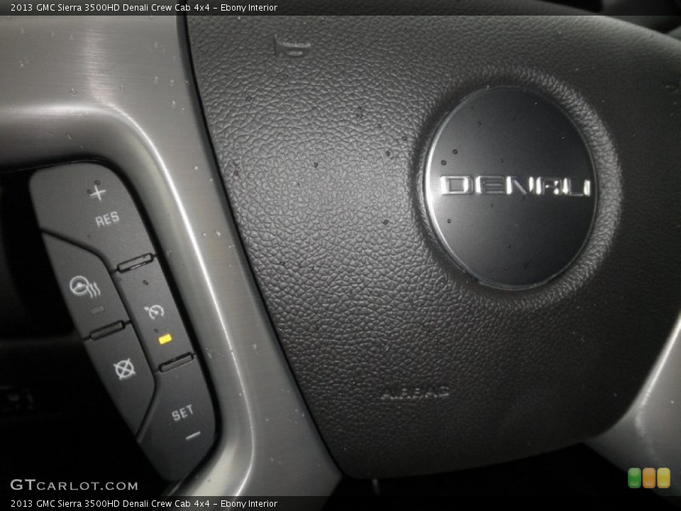 Ebony Interior Controls for the 2013 GMC Sierra 3500HD Denali Crew Cab 4x4 #72871715