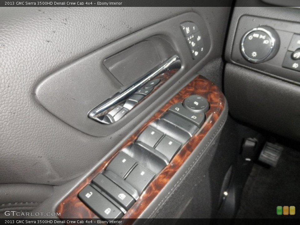 Ebony Interior Controls for the 2013 GMC Sierra 3500HD Denali Crew Cab 4x4 #72871767