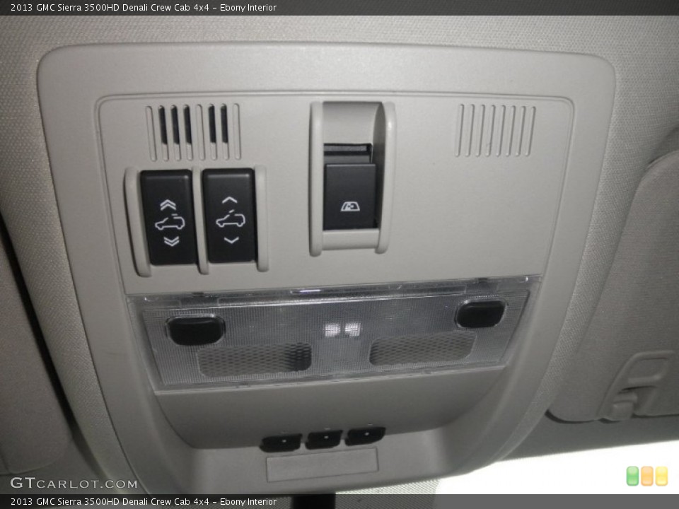 Ebony Interior Controls for the 2013 GMC Sierra 3500HD Denali Crew Cab 4x4 #72871836
