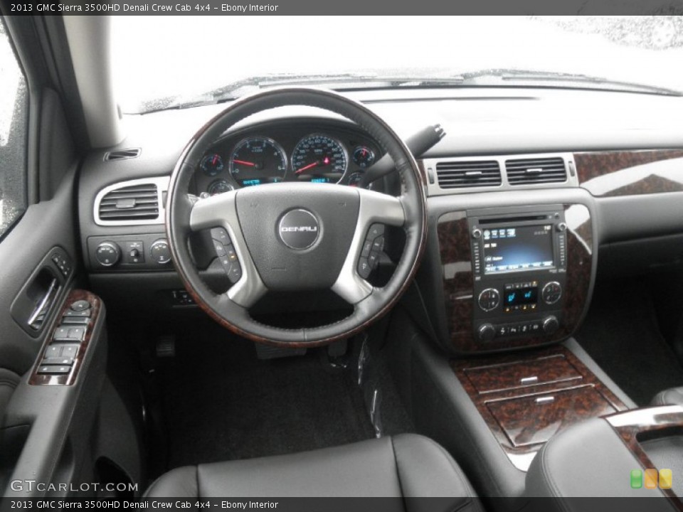 Ebony Interior Dashboard for the 2013 GMC Sierra 3500HD Denali Crew Cab 4x4 #72871884