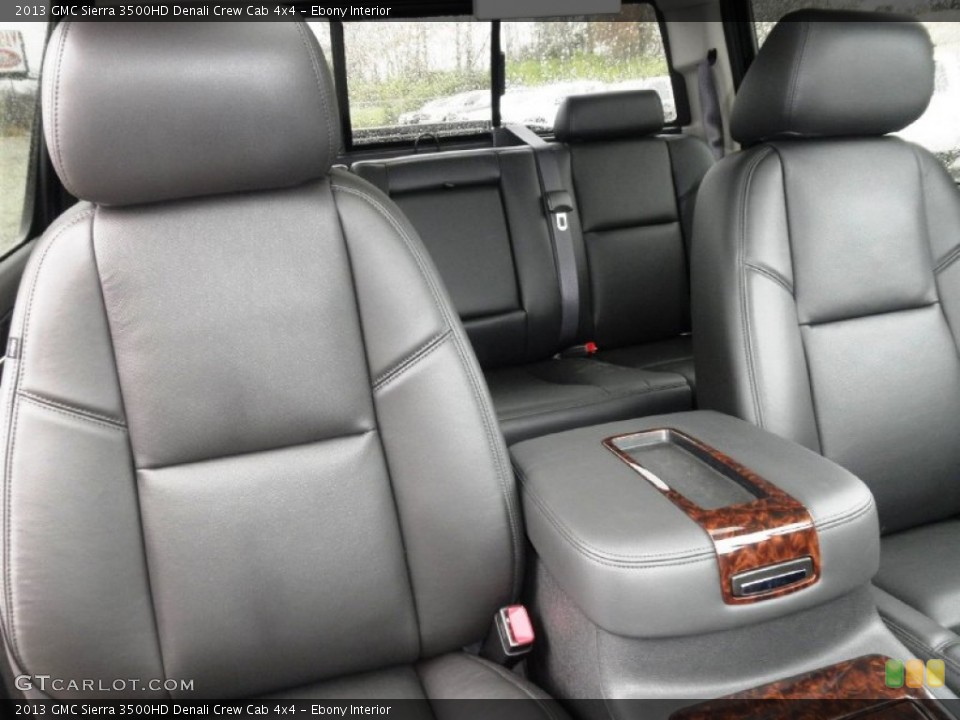 Ebony Interior Front Seat for the 2013 GMC Sierra 3500HD Denali Crew Cab 4x4 #72872074