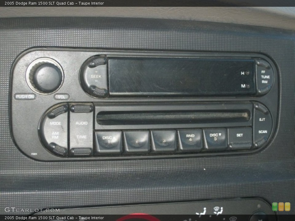 Taupe Interior Audio System for the 2005 Dodge Ram 1500 SLT Quad Cab #72875748