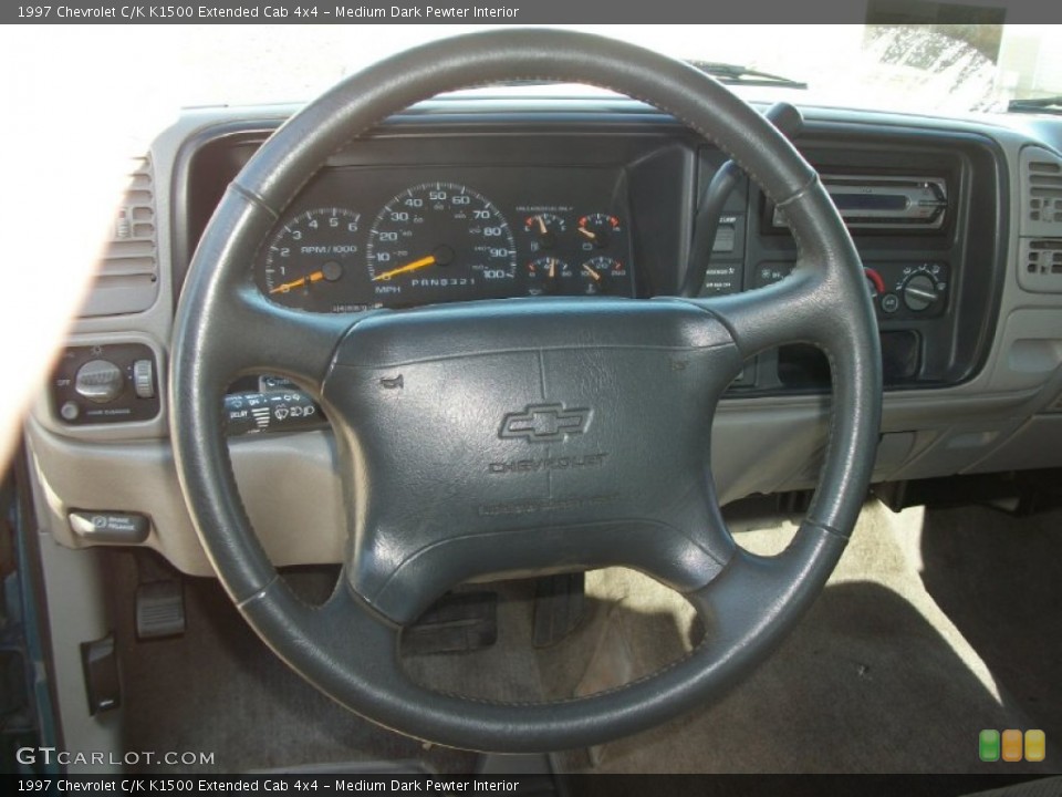 Medium Dark Pewter Interior Steering Wheel for the 1997 Chevrolet C/K K1500 Extended Cab 4x4 #72876538
