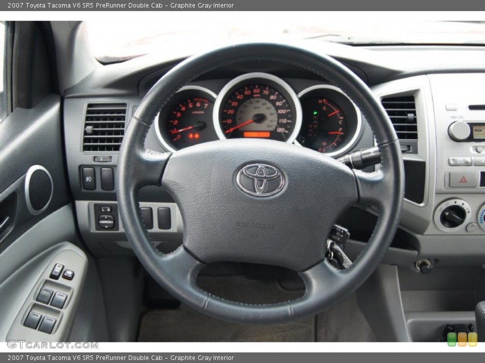 Graphite Gray Interior Steering Wheel for the 2007 Toyota Tacoma V6 SR5 PreRunner Double Cab #72880230