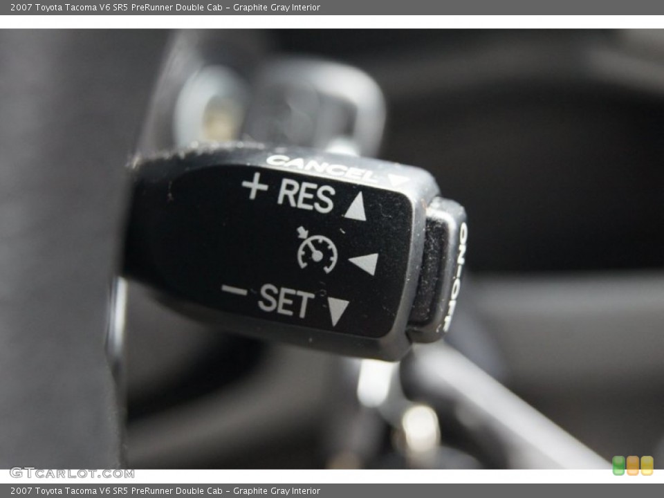 Graphite Gray Interior Controls for the 2007 Toyota Tacoma V6 SR5 PreRunner Double Cab #72880287