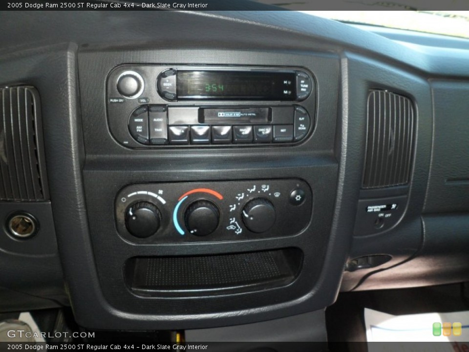 Dark Slate Gray Interior Controls for the 2005 Dodge Ram 2500 ST Regular Cab 4x4 #72880545