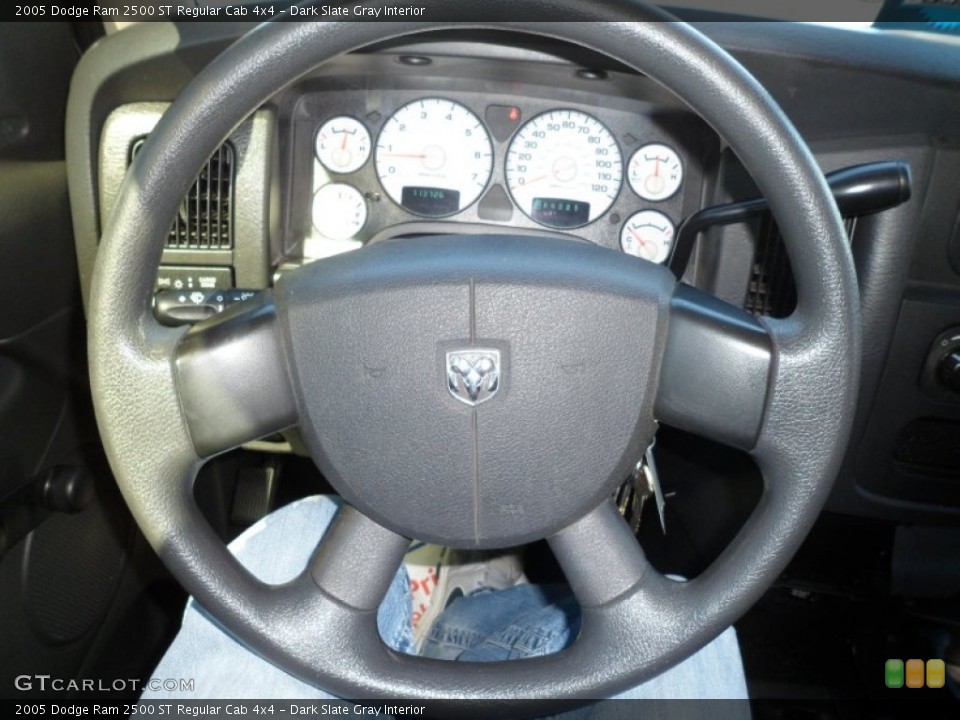 Dark Slate Gray Interior Steering Wheel for the 2005 Dodge Ram 2500 ST Regular Cab 4x4 #72880609