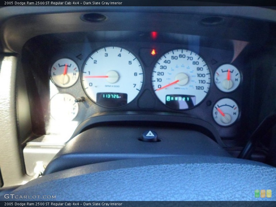 Dark Slate Gray Interior Gauges for the 2005 Dodge Ram 2500 ST Regular Cab 4x4 #72880635