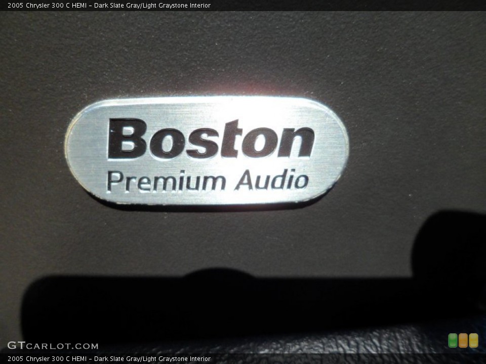 Dark Slate Gray/Light Graystone Interior Audio System for the 2005 Chrysler 300 C HEMI #72881925
