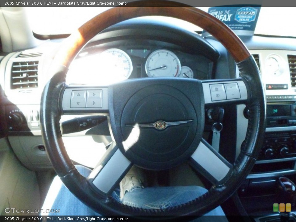 Dark Slate Gray/Light Graystone Interior Steering Wheel for the 2005 Chrysler 300 C HEMI #72882240