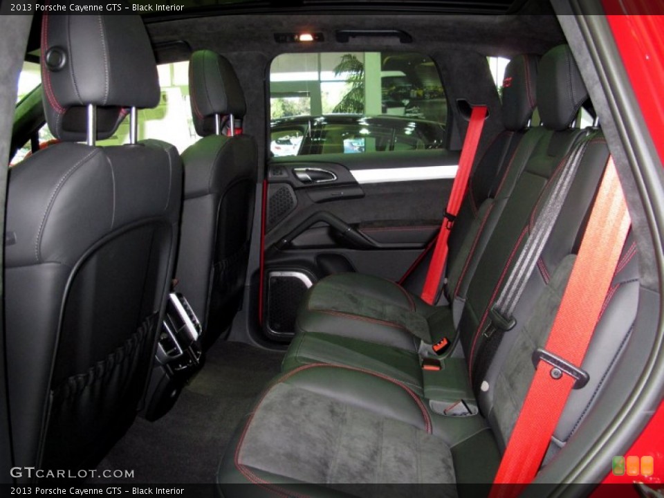 Black Interior Rear Seat for the 2013 Porsche Cayenne GTS #72882311