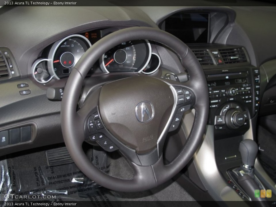 Ebony Interior Steering Wheel for the 2013 Acura TL Technology #72882735