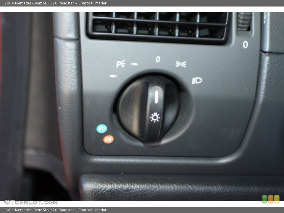 Charcoal Interior Controls for the 2004 Mercedes-Benz SLK 320 Roadster #72883602