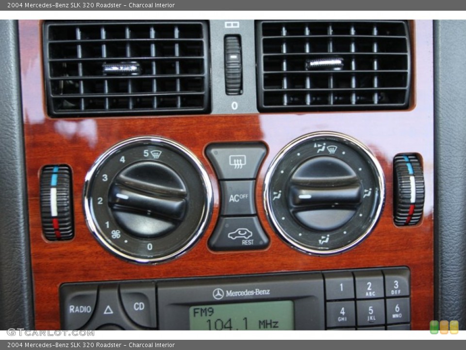 Charcoal Interior Controls for the 2004 Mercedes-Benz SLK 320 Roadster #72883617