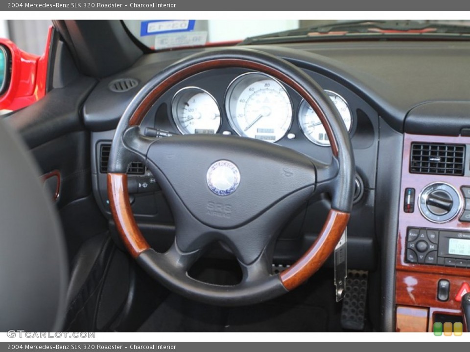 Charcoal Interior Steering Wheel for the 2004 Mercedes-Benz SLK 320 Roadster #72883773