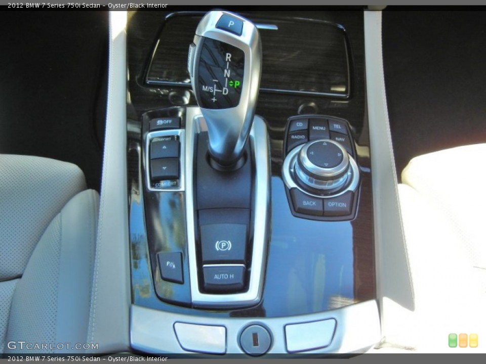 Oyster/Black Interior Transmission for the 2012 BMW 7 Series 750i Sedan #72884073
