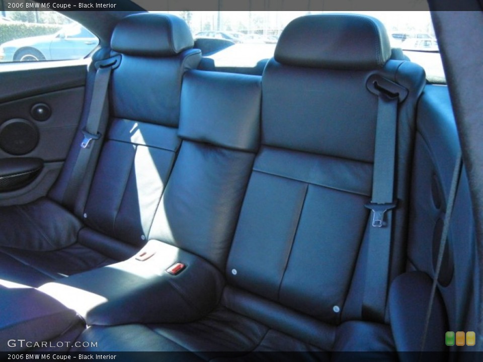 Black Interior Rear Seat for the 2006 BMW M6 Coupe #72887766