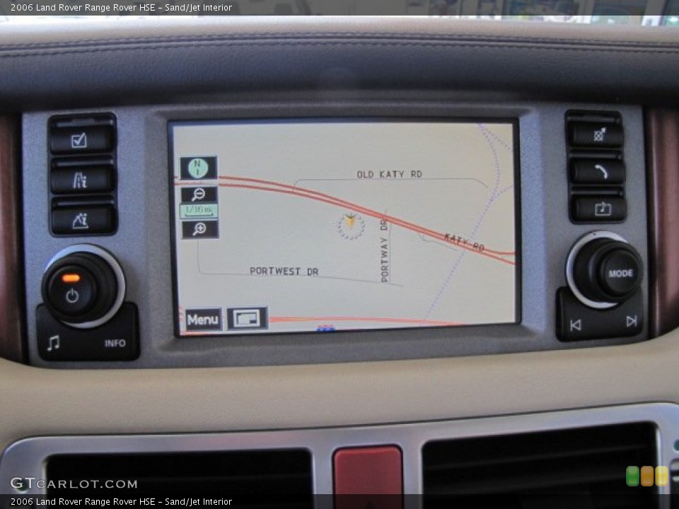 Sand/Jet Interior Navigation for the 2006 Land Rover Range Rover HSE #72891014