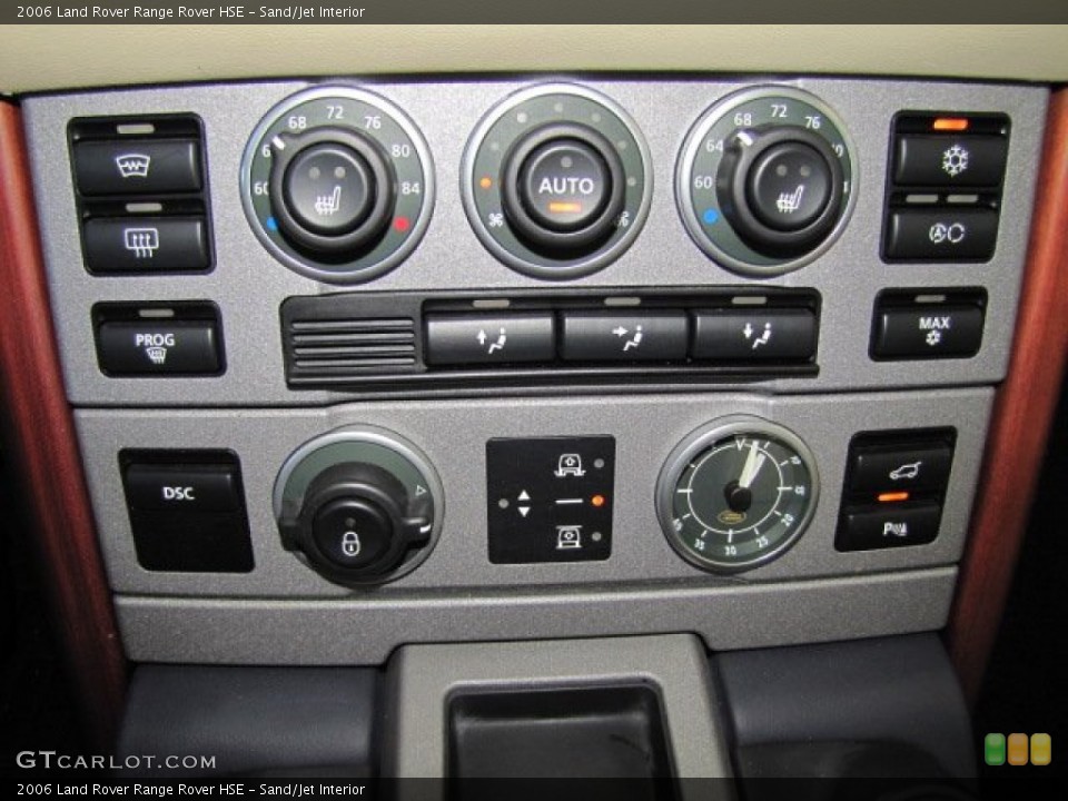 Sand/Jet Interior Controls for the 2006 Land Rover Range Rover HSE #72891095