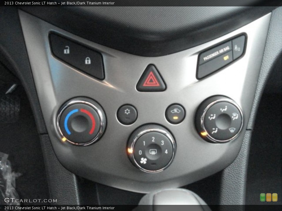 Jet Black/Dark Titanium Interior Controls for the 2013 Chevrolet Sonic LT Hatch #72892792