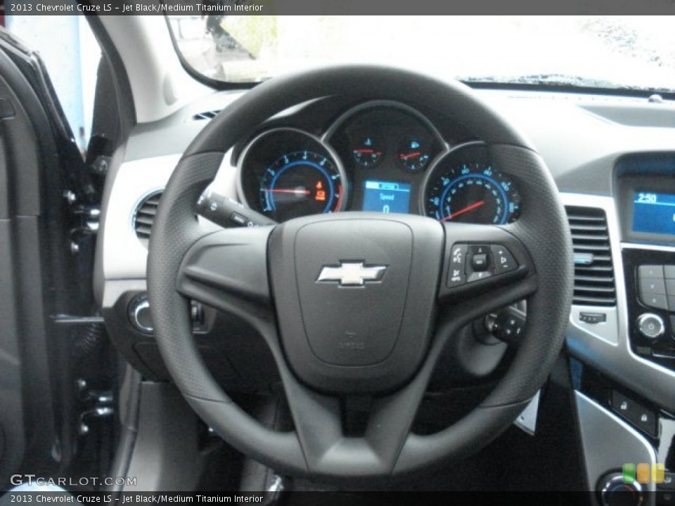 Jet Black/Medium Titanium Interior Steering Wheel for the 2013 Chevrolet Cruze LS #72893256