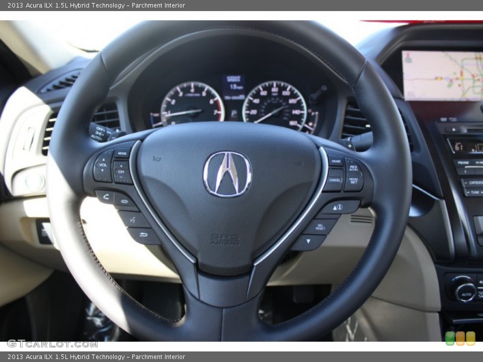 Parchment Interior Steering Wheel for the 2013 Acura ILX 1.5L Hybrid Technology #72894552
