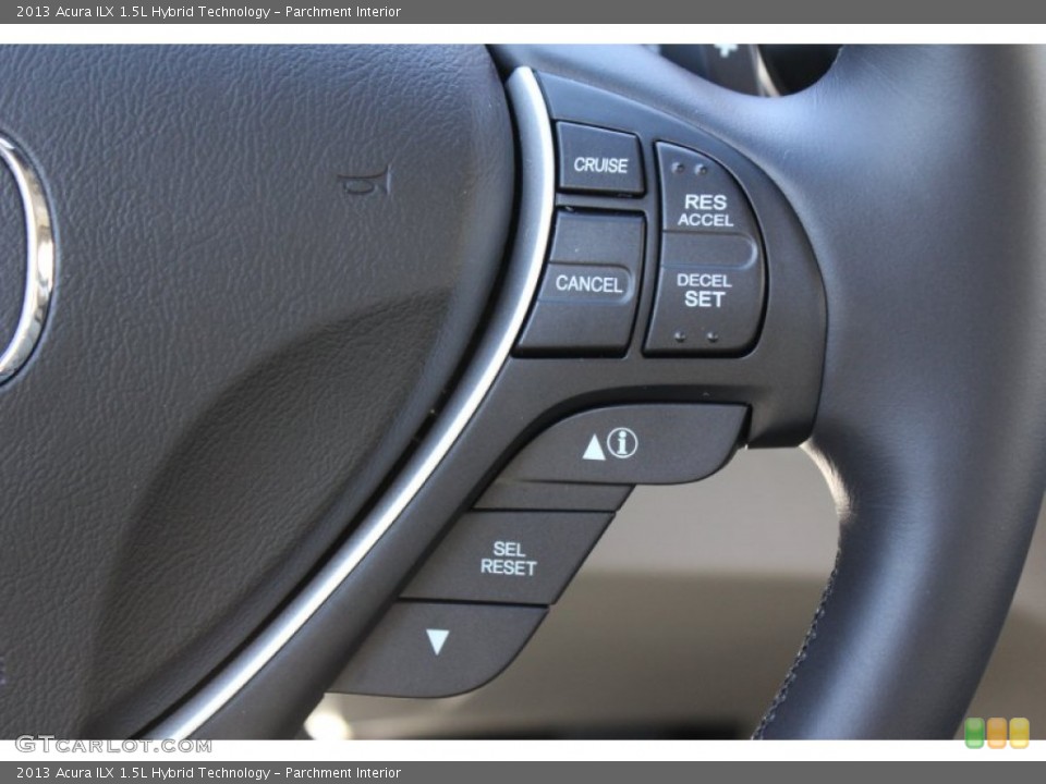 Parchment Interior Controls for the 2013 Acura ILX 1.5L Hybrid Technology #72894645
