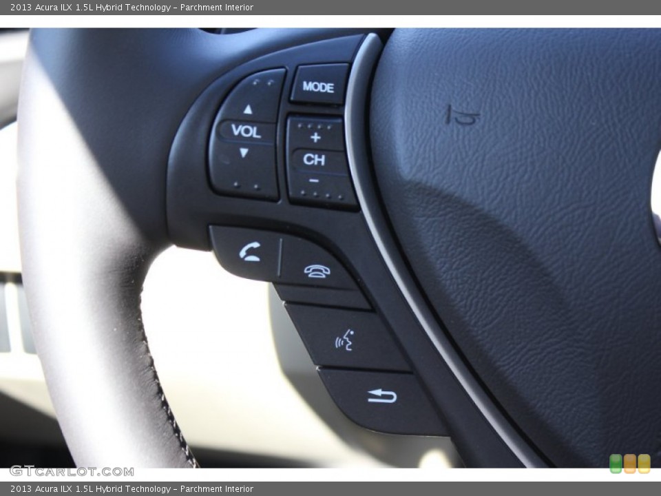 Parchment Interior Controls for the 2013 Acura ILX 1.5L Hybrid Technology #72894663