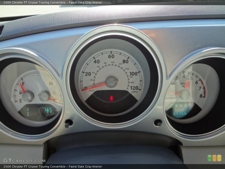 Pastel Slate Gray Interior Gauges for the 2006 Chrysler PT Cruiser Touring Convertible #72894873