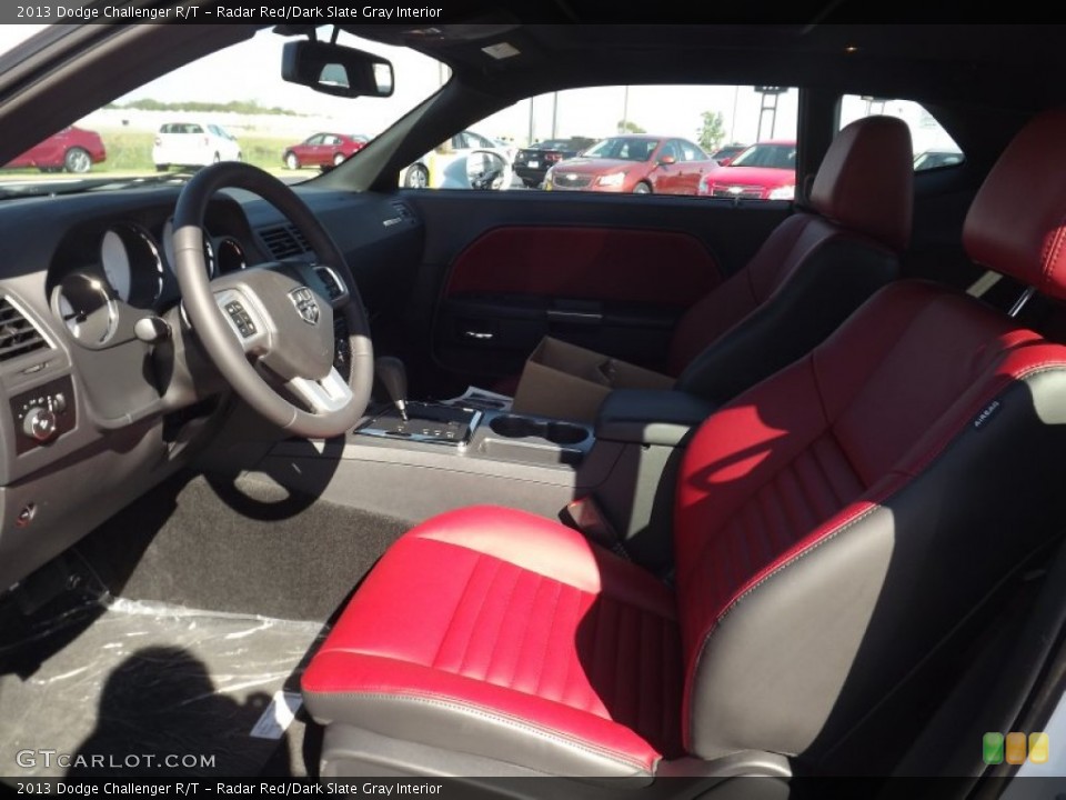 Radar Red/Dark Slate Gray Interior Photo for the 2013 Dodge Challenger R/T #72896329