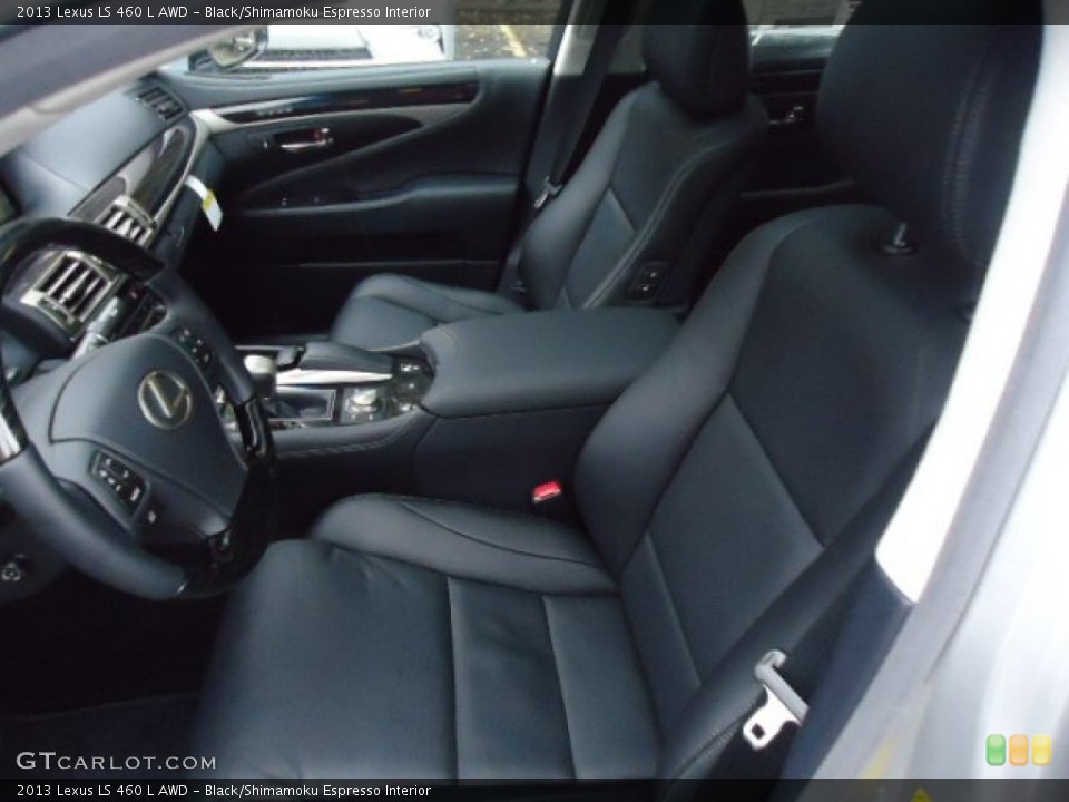 Black/Shimamoku Espresso Interior Photo for the 2013 Lexus LS 460 L AWD #72896811