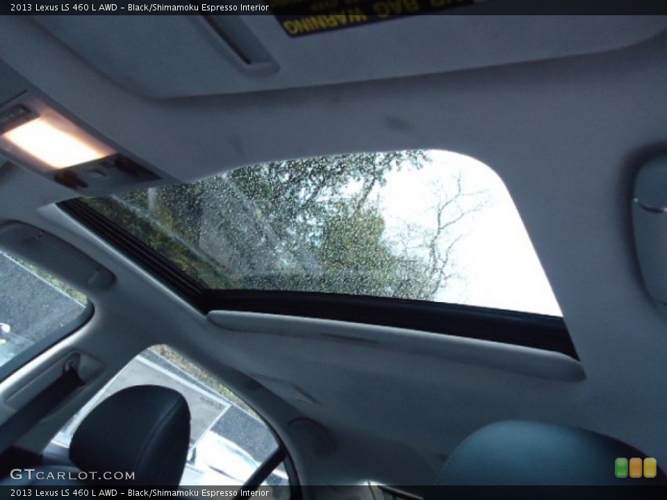 Black/Shimamoku Espresso Interior Sunroof for the 2013 Lexus LS 460 L AWD #72896997