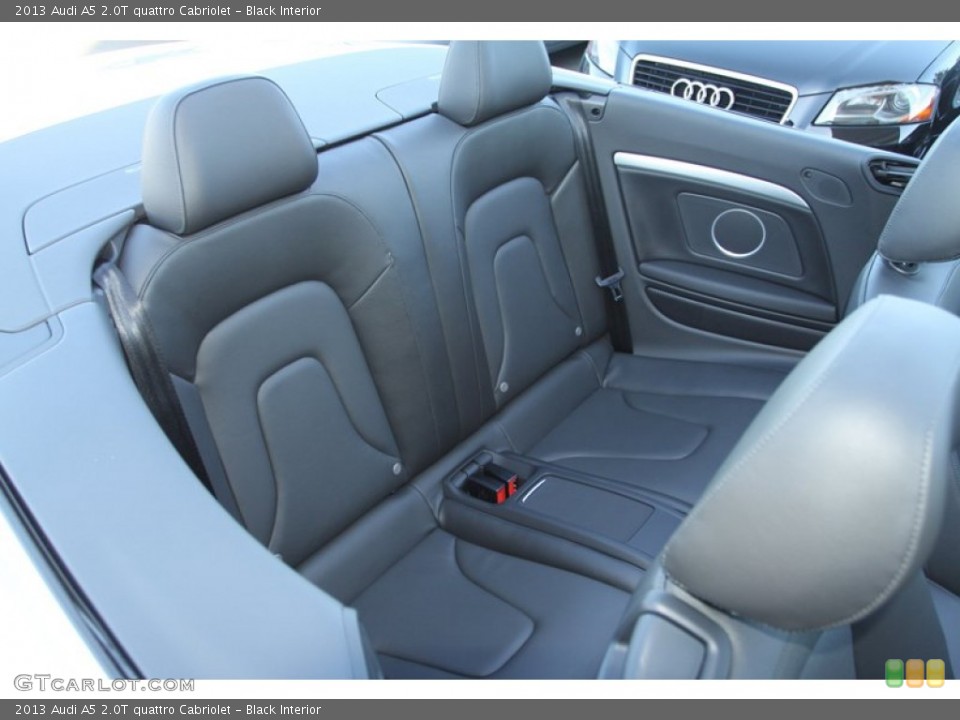 Black Interior Rear Seat for the 2013 Audi A5 2.0T quattro Cabriolet #72897719