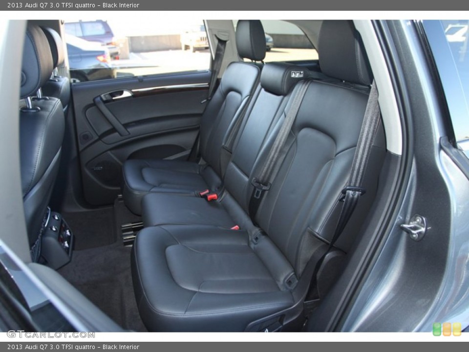 Black Interior Rear Seat for the 2013 Audi Q7 3.0 TFSI quattro #72898031