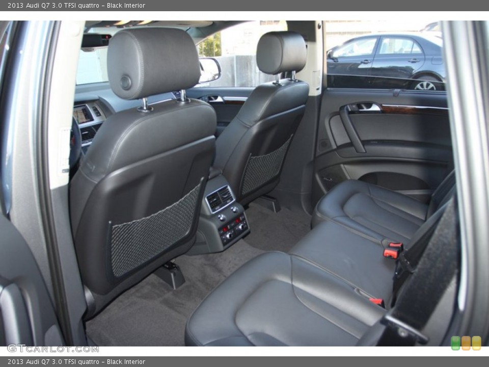 Black Interior Rear Seat for the 2013 Audi Q7 3.0 TFSI quattro #72898048