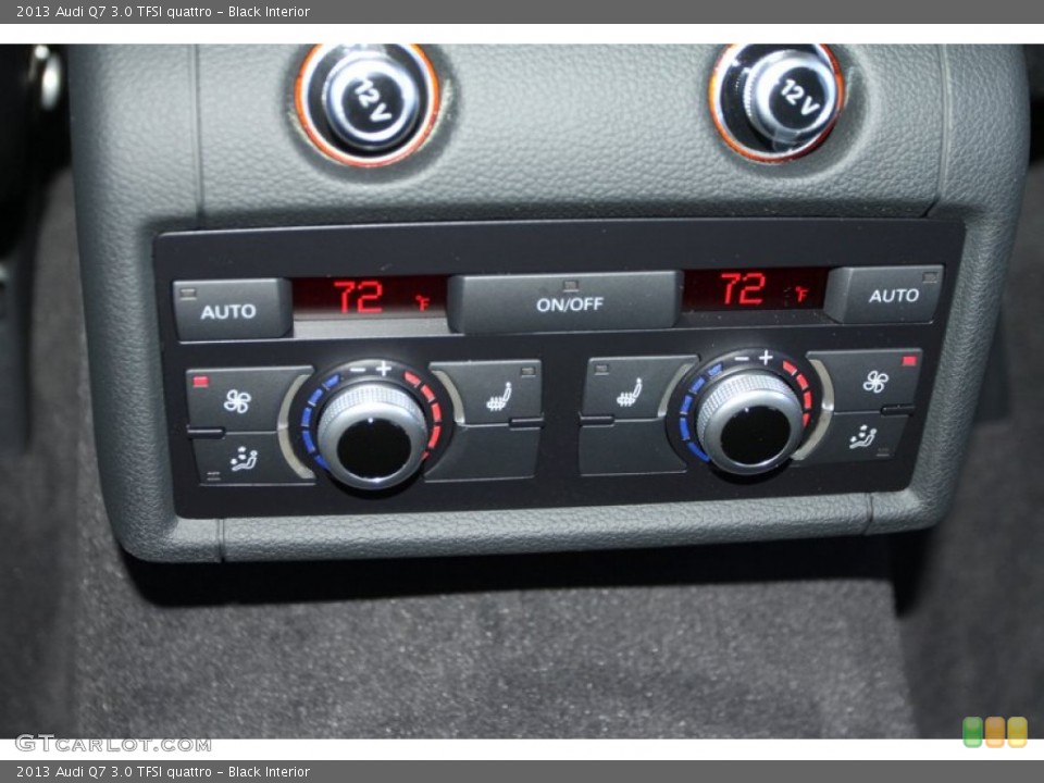 Black Interior Controls for the 2013 Audi Q7 3.0 TFSI quattro #72898067