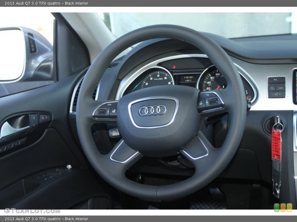 Black Interior Steering Wheel for the 2013 Audi Q7 3.0 TFSI quattro #72898123