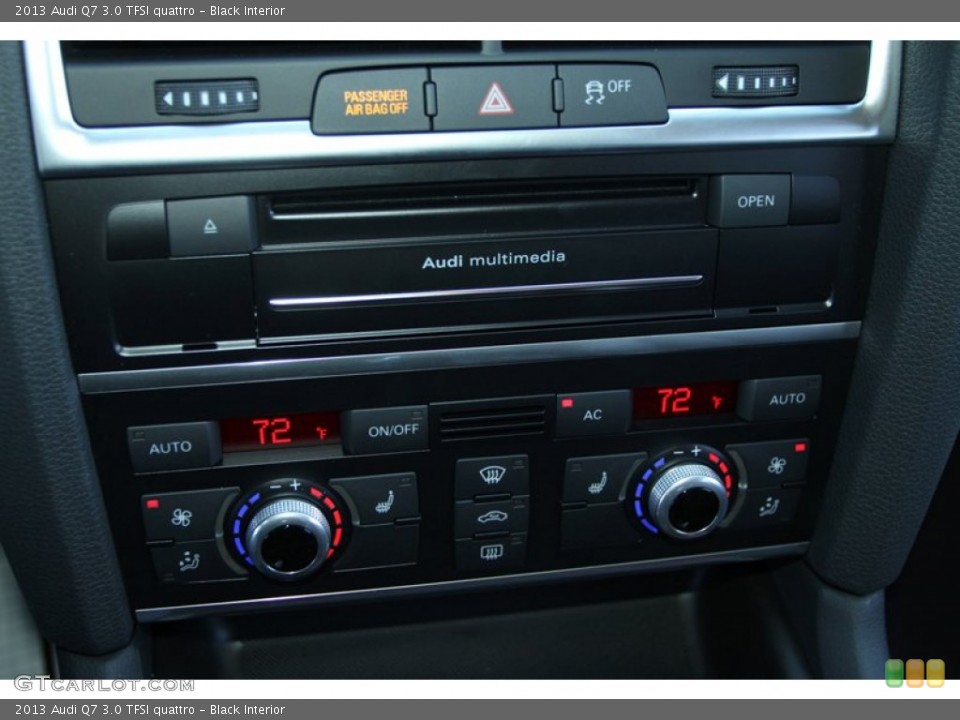 Black Interior Controls for the 2013 Audi Q7 3.0 TFSI quattro #72898152