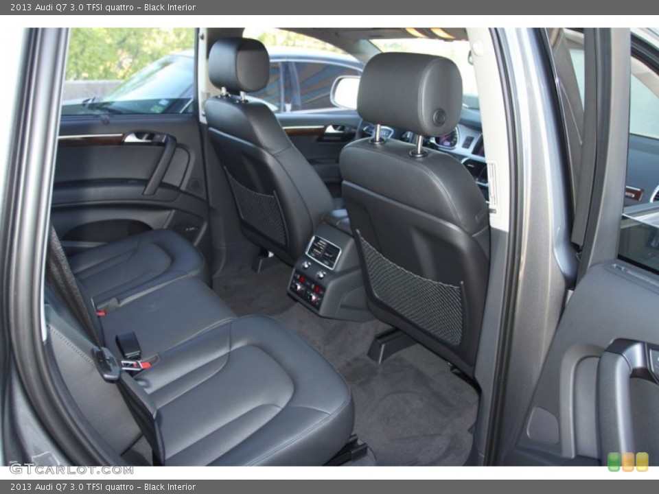 Black Interior Rear Seat for the 2013 Audi Q7 3.0 TFSI quattro #72898248