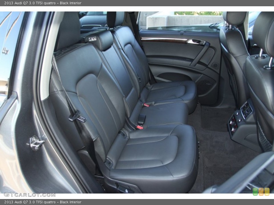 Black Interior Rear Seat for the 2013 Audi Q7 3.0 TFSI quattro #72898267