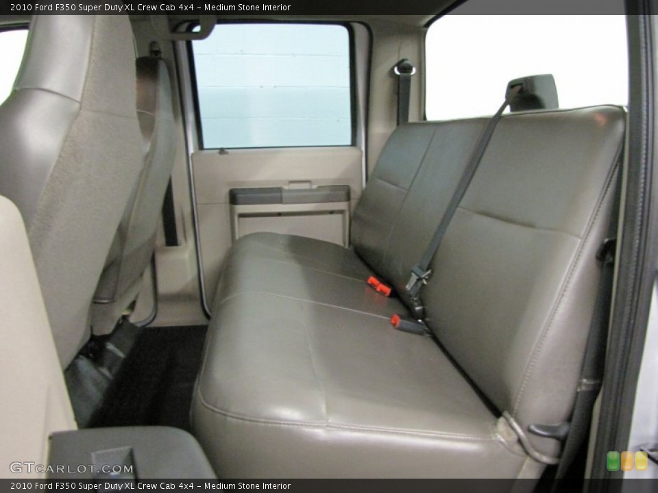 Medium Stone Interior Rear Seat for the 2010 Ford F350 Super Duty XL Crew Cab 4x4 #72898368